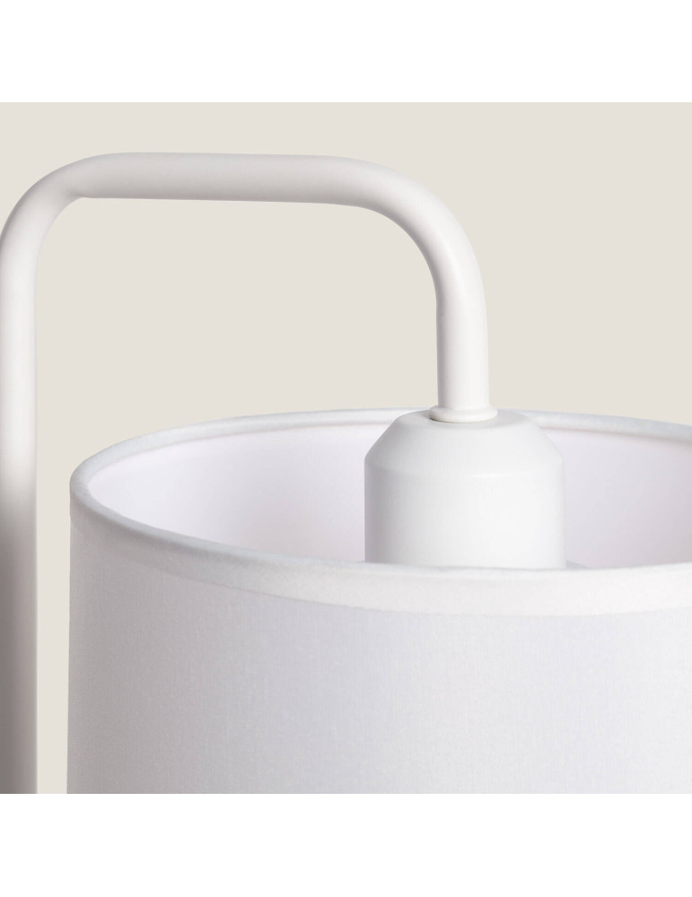 Lampe à Poser Bois et Tissu Diyara