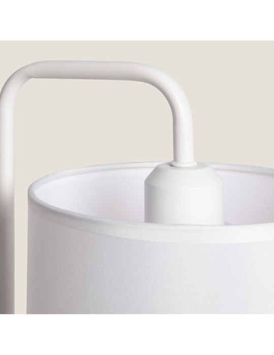 Lampe à Poser Bois et Tissu Diyara