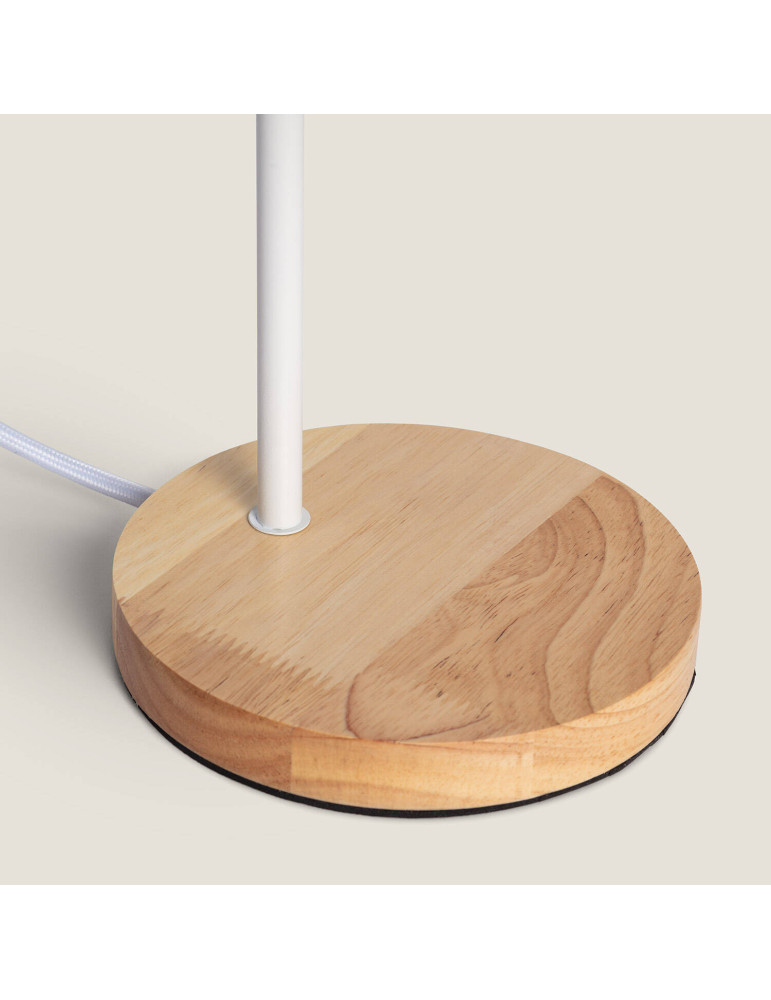 Lampe à Poser Bois et Tissu Diyara