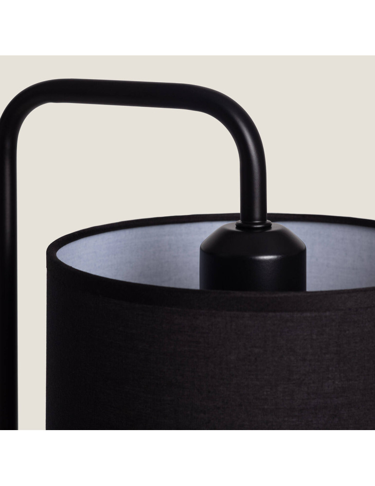 Lampe à Poser Bois et Tissu Diyara