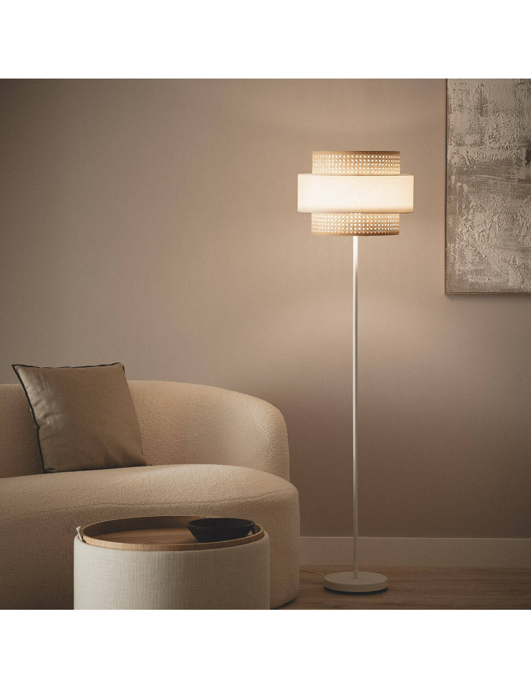 Lampadaire Métal et Tissu Amaia