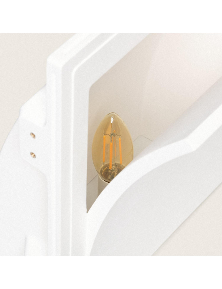 Applique Murale Intégration Plâtre/Placo pour Ampoule LED E14 Découpe 313x253 mm