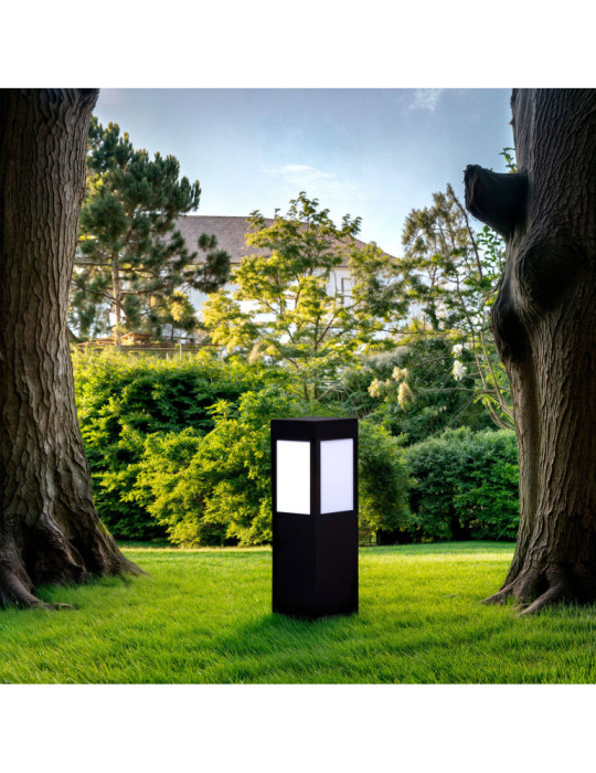 Balise LED Solaire Extérieure en Saillie sur Pied 40cm Kenya avec Détecteur de Mouvement Radar