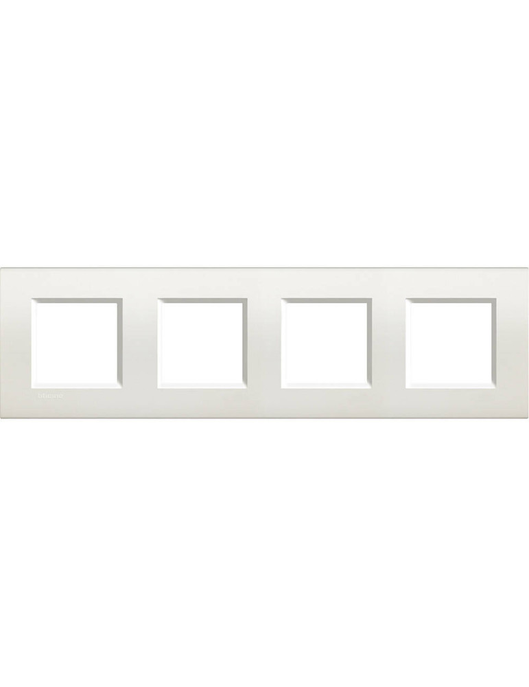 Platine Carée 4x2 Modules BTicino Living Light LNA4802M4BI