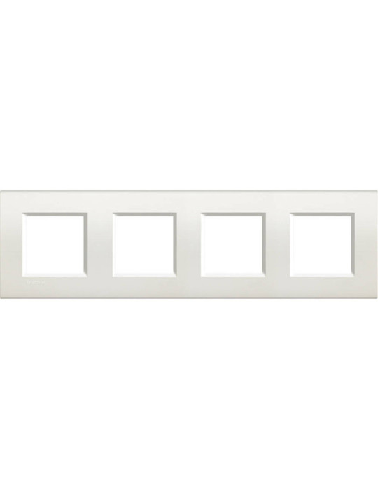 Platine Carée 4x2 Modules BTicino Living Light LNA4802M4BI