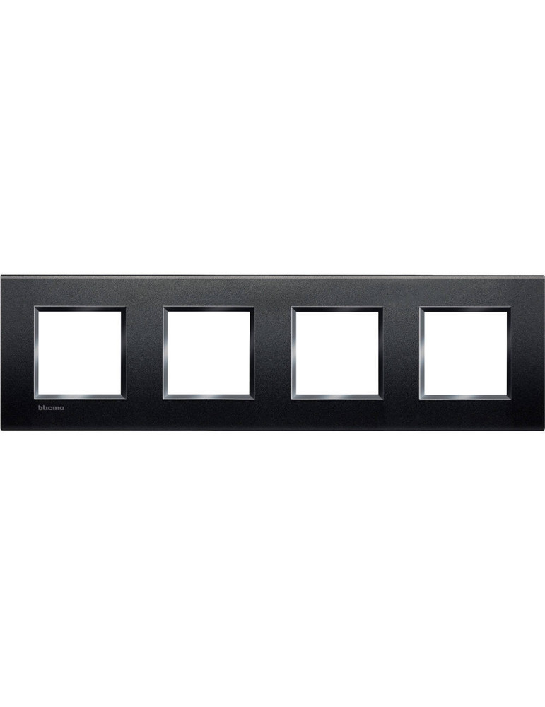 Platine Carée 4x2 Modules BTicino Living Light LNA4802M4BI