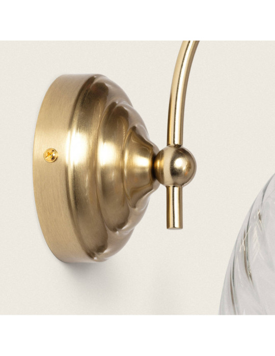 Applique Murale Métal et Verre Kutja