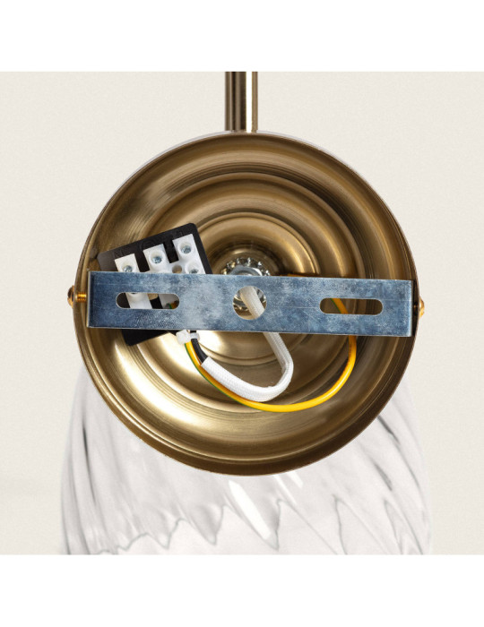 Applique Murale Métal et Verre Kutja