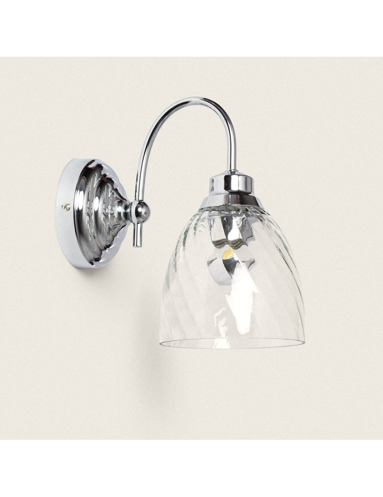 Applique Murale Métal et Verre Kutja