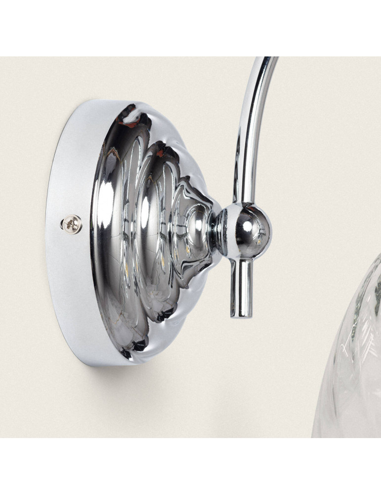 Applique Murale Métal et Verre Kutja