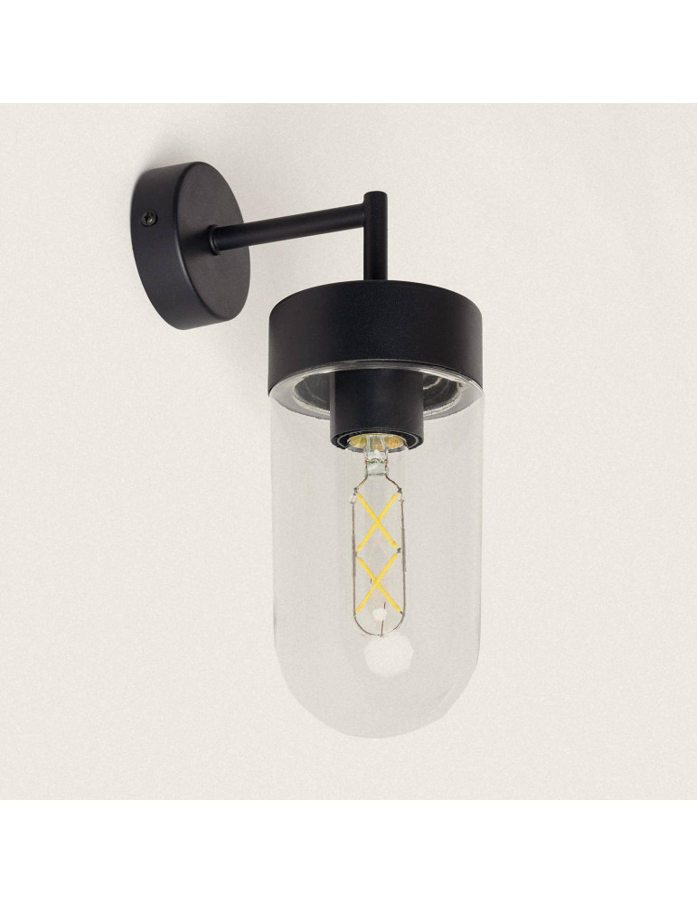 Lampe Murale Extérieure Métal et Verre Gerber