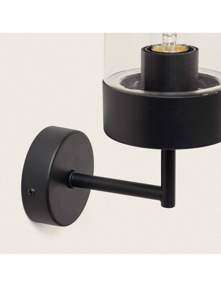 Lampe Murale Extérieure Métal et Verre Gerber