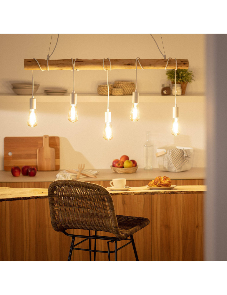 Suspension Métal et Bois Yagis