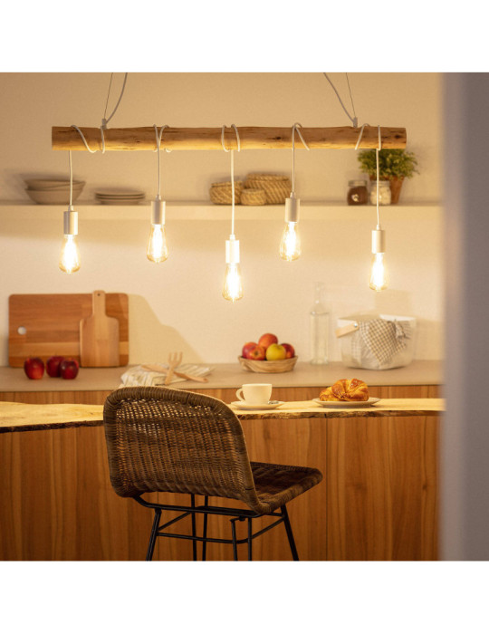 Suspension Métal et Bois Yagis