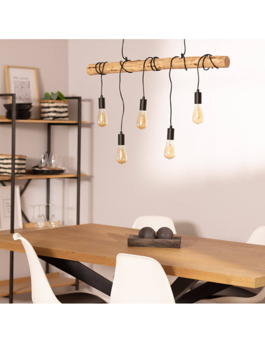Suspension Métal et Bois Yagis