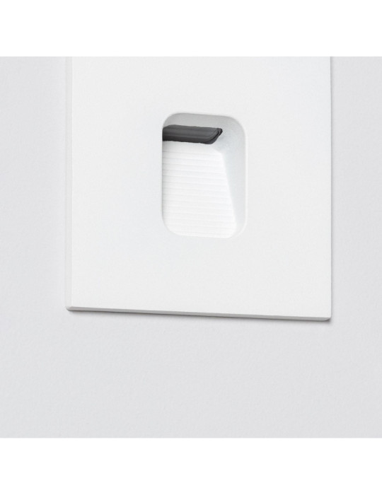 Balise LED Extérieure 2W Encastrable au Mur Carrée Grasset Blanche