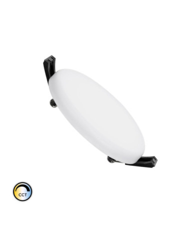Dalle LED Ronde CCT Sélectionnable Slim Surface 8W Coupe Ø 75mm IP54