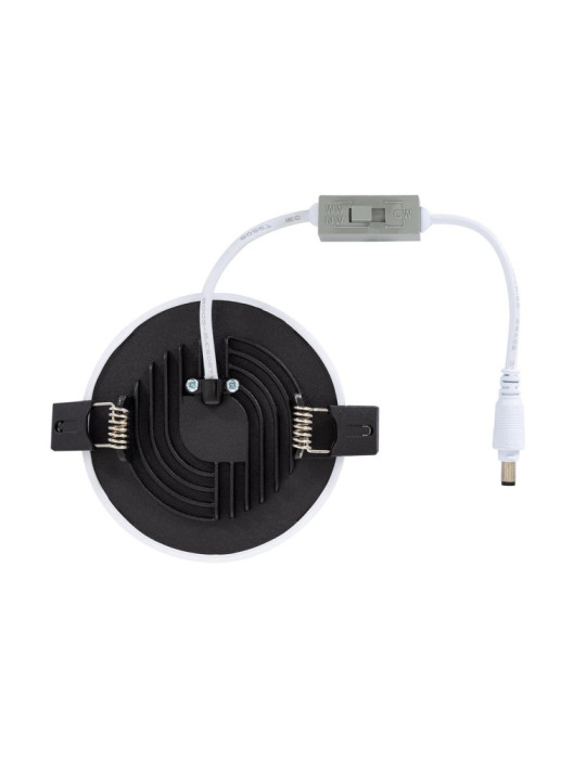 Dalle LED Ronde CCT Sélectionnable Slim Surface 8W Coupe Ø 75mm IP54