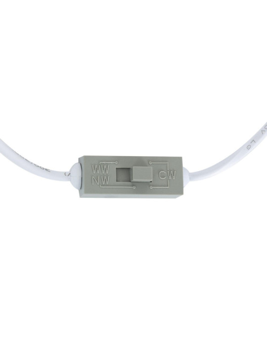 Dalle LED Ronde CCT Sélectionnable Slim Surface 8W Coupe Ø 75mm IP54