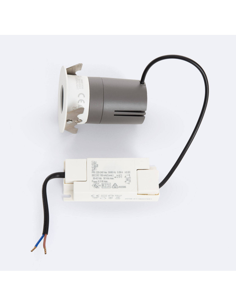 Spot Downlight LED 6W Conique Modulaire Store Coupe Ø 55 mm