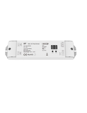 Variateur DALI à TRIAC 1 Canal Compatible avec Bouton Poussoir