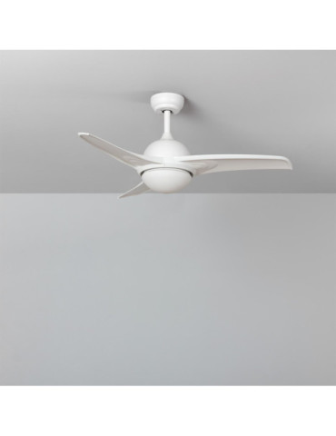 Ventilateur de Plafond Silencieux Aran Blanc 107cm Moteur DC