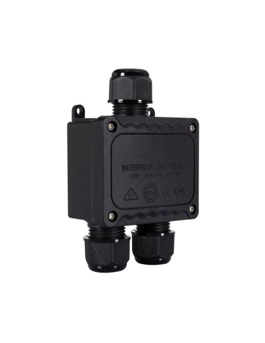 Boîte de Dérivation Étanche en "I" 130x83x45mm 3 Cônes IP68 Boîte de Dérivation Étanche en "I" 130x83x45mm 3 Cônes IP68
