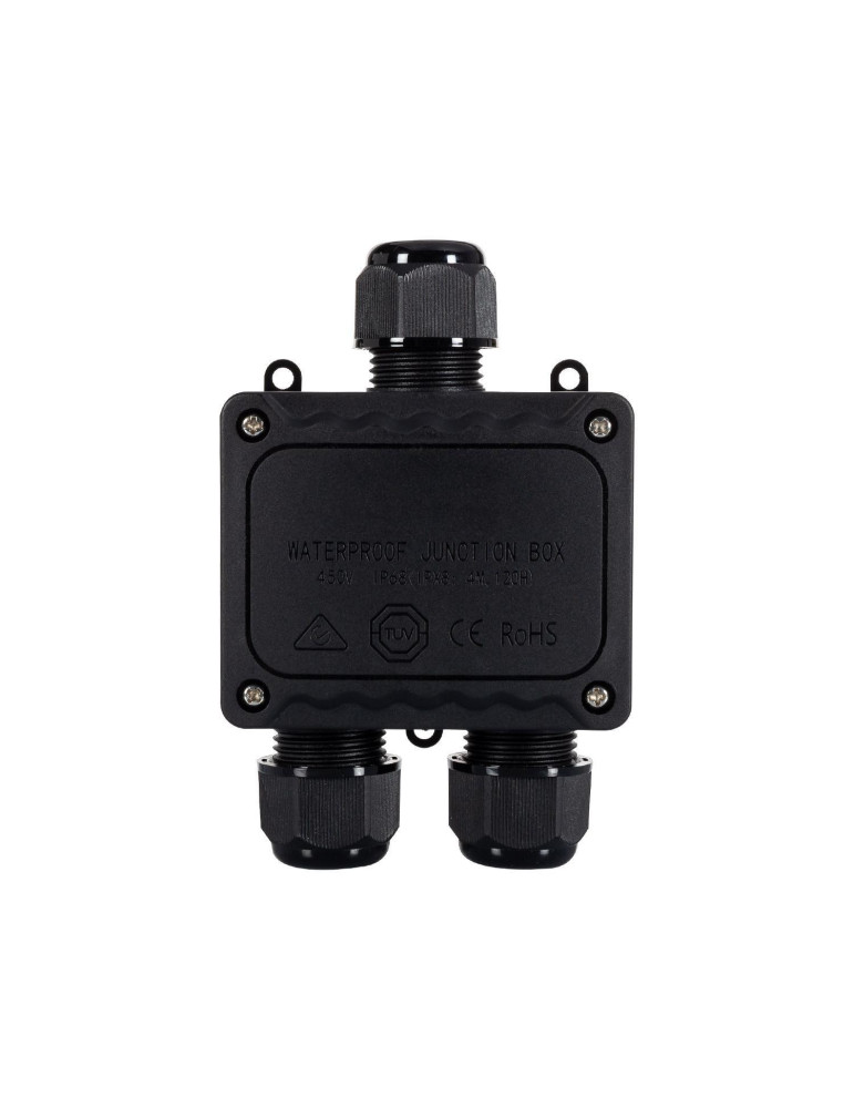 Boîte de Dérivation Étanche en "I" 130x83x45mm 3 Cônes IP68