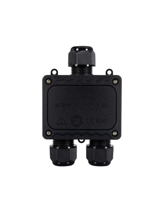 Boîte de Dérivation Étanche en "I" 130x83x45mm 3 Cônes IP68