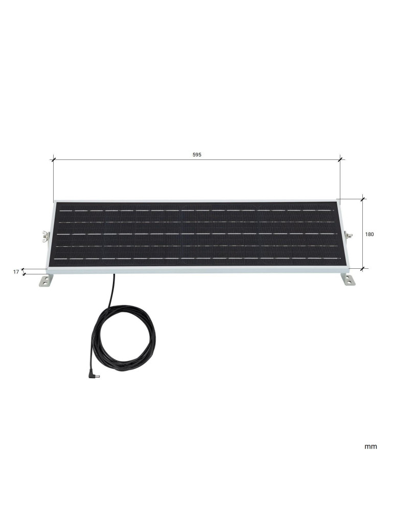 Réglette Solaire Étanche LED 62cm 20W IP65