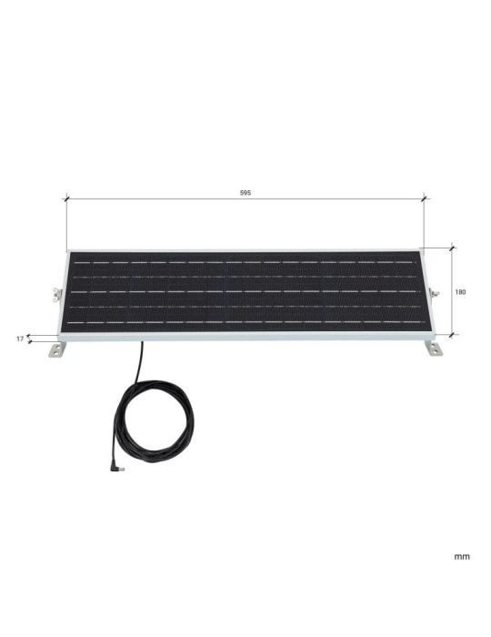 Réglette Solaire Étanche LED 62cm 20W IP65