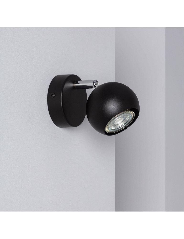 Applique Murale Orientable Aluminium Ates 1 Spot Noir