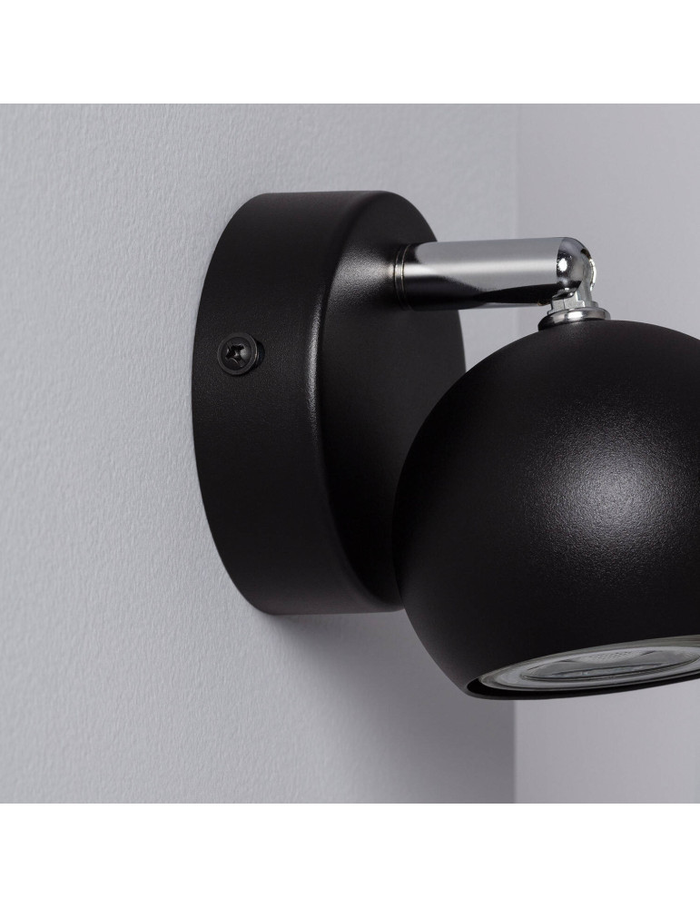 Applique Murale Orientable Aluminium Ates 1 Spot Noir