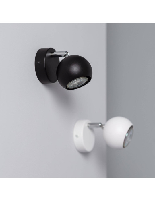 Applique Murale Orientable Aluminium Ates 1 Spot Noir