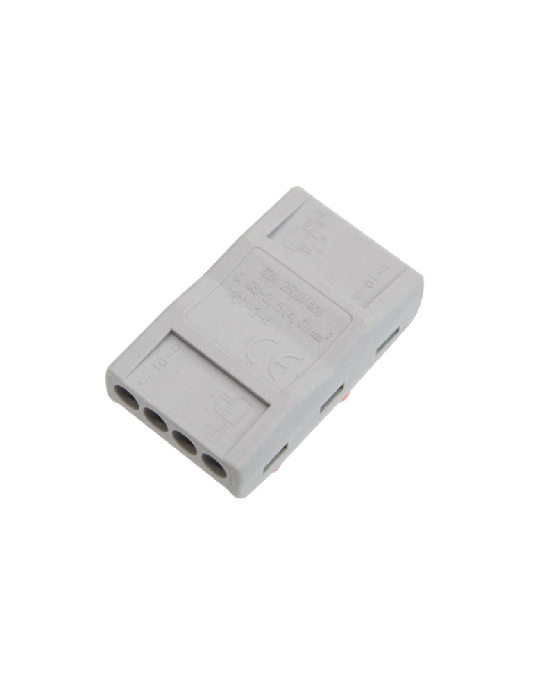 Pack 10 Connecteurs Rapides 4 Entrées et 4 Sorties SPL-4 pour Câble Électrique de 0.08-4mm²