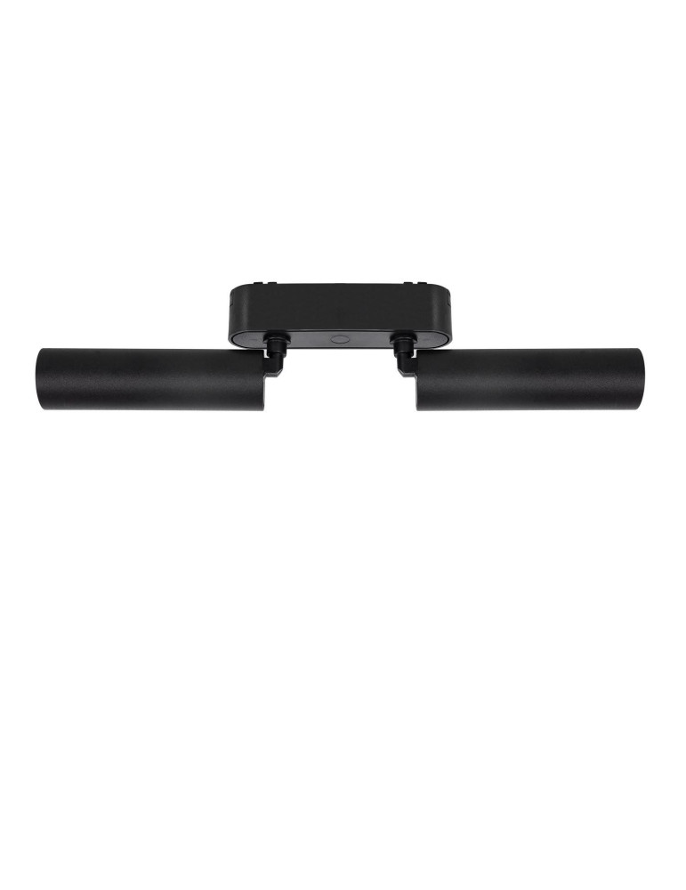 Spot LED sur Rail Magnétique 25mm Extra-Plat 14W Double 48V Noir