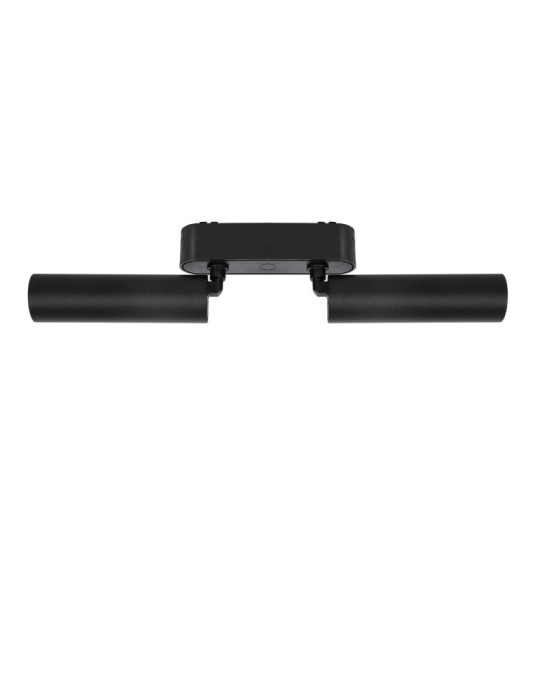 Spot LED sur Rail Magnétique 25mm Extra-Plat 14W Double 48V Noir