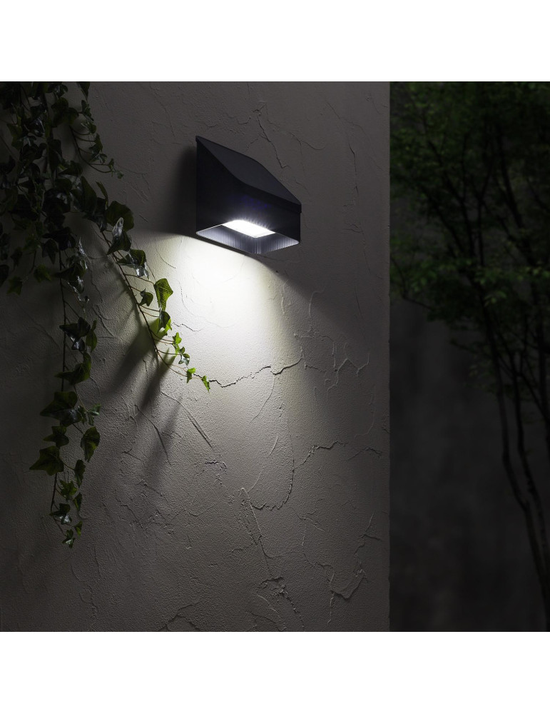 Applique Murale LED Extérieure Solaire Aluminium Namib avec Détecteur Mouvement Radar IP65