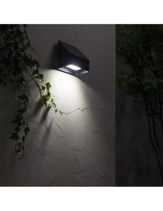 Applique Murale LED Extérieure Solaire Aluminium Namib avec Détecteur Mouvement Radar IP65