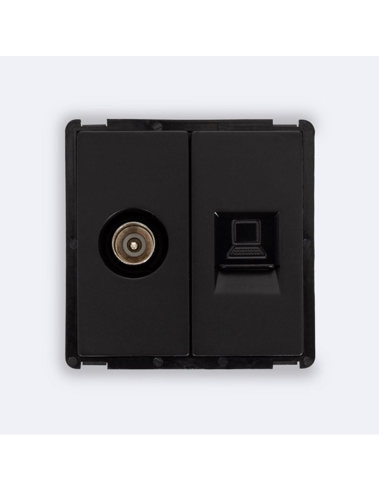 Prise RJ45 CAT 6 Internet + TV Mâle Moderne