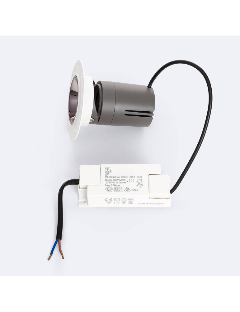 Spot Downlight LED 6W Conique Modulaire Lux Coupe Ø 55 mm pour Plâtre/Placo