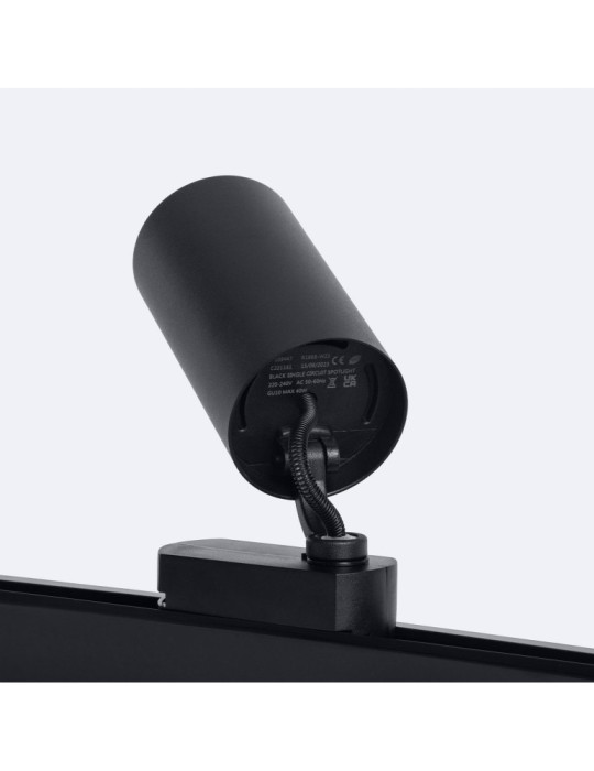 Spot à Douille sur Rail Monophasé Runn pour Ampoule GU10