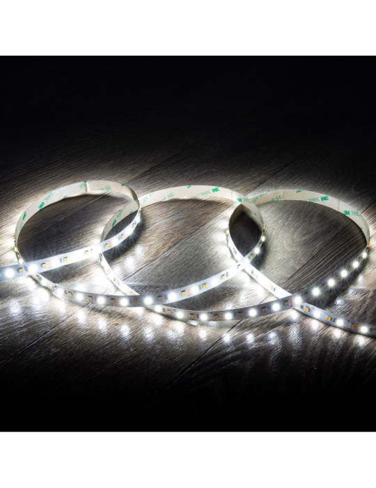 Ruban LED CCT 12V DC SMD2835 120LED/m 5m IP20 Largeur 10mm Coupe 5cm