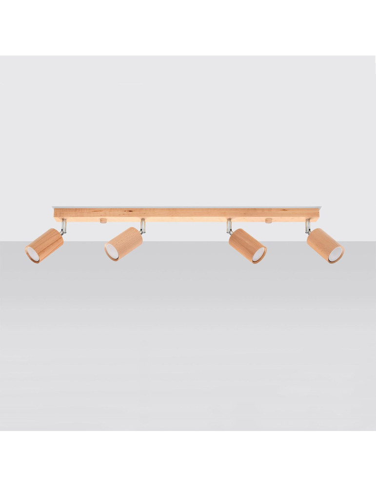 Plafonnier Bois Berg 4 SOLLUX