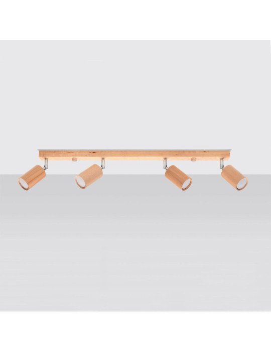 Plafonnier Bois Berg 4 SOLLUX