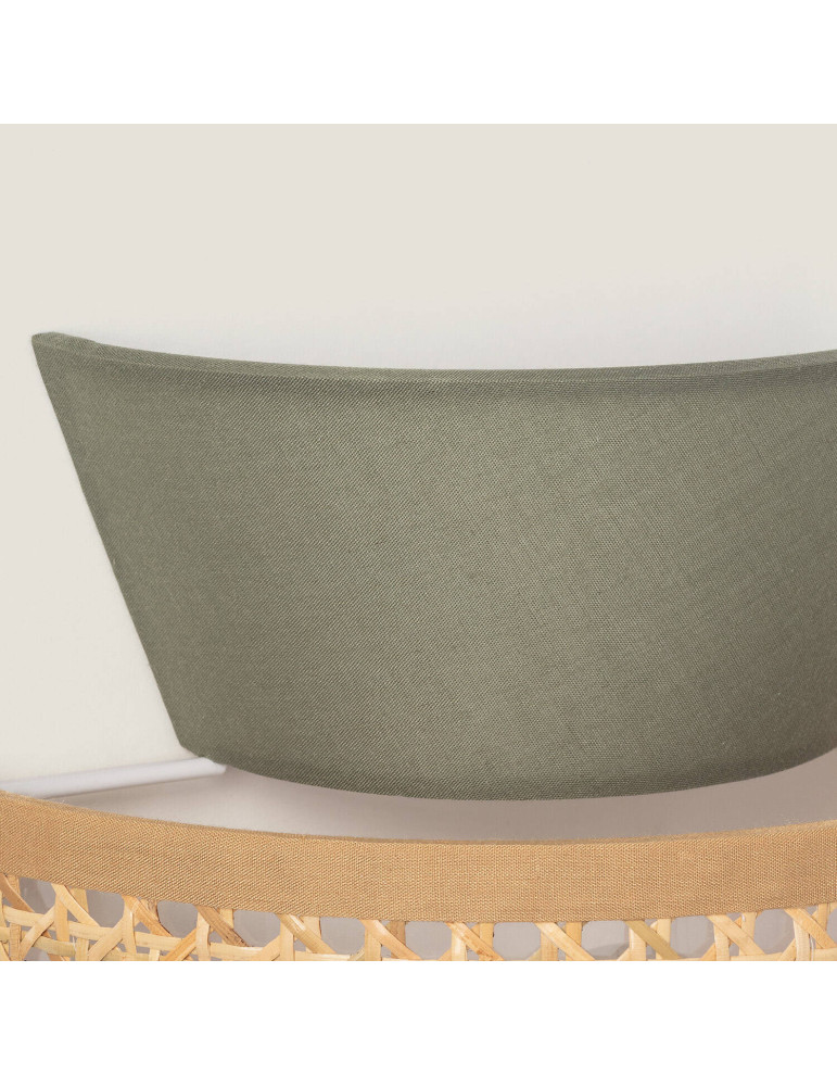 Applique Murale Rotin et Tissu Chulu