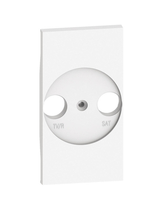 Façade Adaptateur Prise Universelle TV/R-SAT 2 Modules BTicino Living Now K_4212