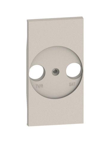 Façade Adaptateur Prise Universelle TV/R-SAT 2 Modules BTicino Living Now K_4212
