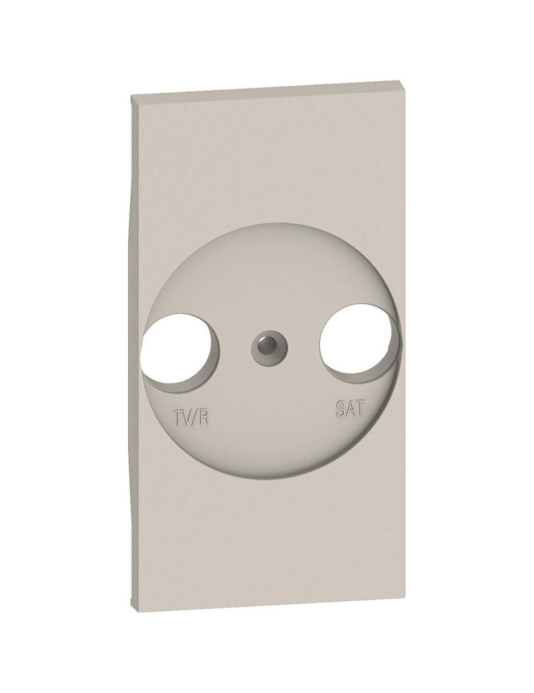 Façade Adaptateur Prise Universelle TV/R-SAT 2 Modules BTicino Living Now K_4212