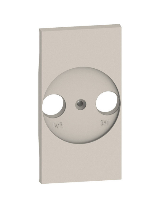 Façade Adaptateur Prise Universelle TV/R-SAT 2 Modules BTicino Living Now K_4212